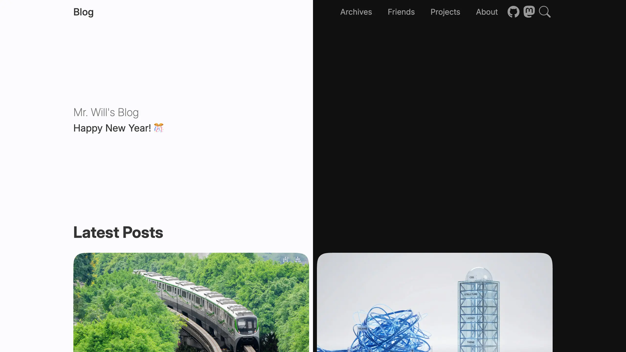Screenshot of Hexo Theme Cupertino